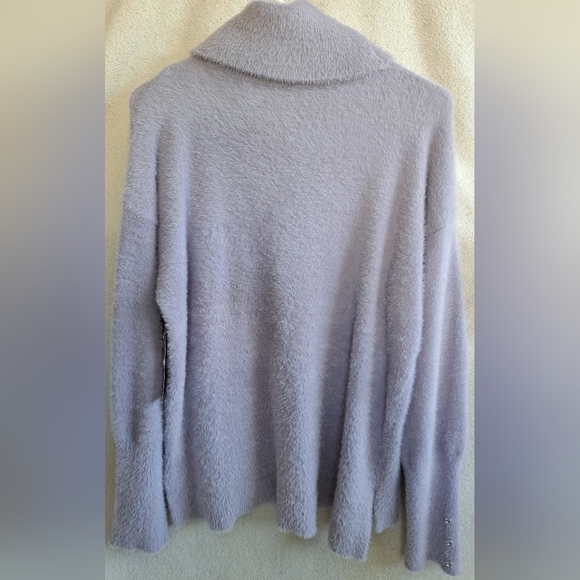 Women's Love Scarlett Lavendar Purple Pull Over Cowl Neckline Sweater - Picture 9 of 11